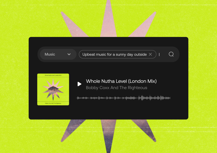 Conheça a busca de música por IA da Artlist e como ela pode potencializar seus projetos